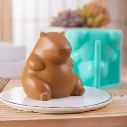 2024 New Cute Capybara Milk Jelly Silicone Mold Pudding Capybara Dolphin Pudding Silicone Mould Home Baking Accessories