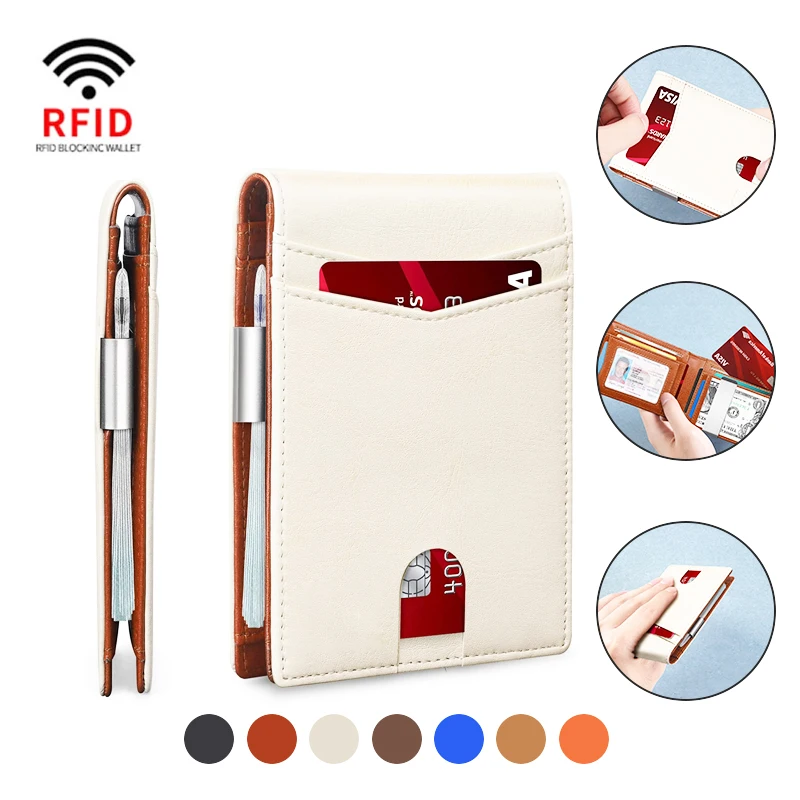 Modische Kartenbörse Kreditkartenhalter Schlanke Dünne Visitenkartenetui Luxuriöse Geldbörse Minimalistische Brieftasche für Männer und Frauen