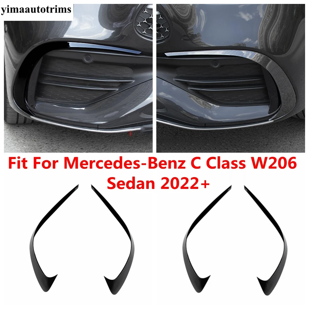 

Front Bumper Fog Light Lamp Eyebrow Strip Cover Trim For Mercedes-Benz C Class W206 Sedan 2022 2023 2024 Accessories Exterior