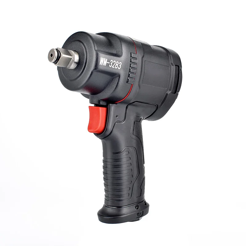 

1/2 Inch Double Hammer Pneumatic Impact Wrench - Professional Grade 720 N.M. Maximum Torque, Pistol Grip M4-M20 Bolt Capacity
