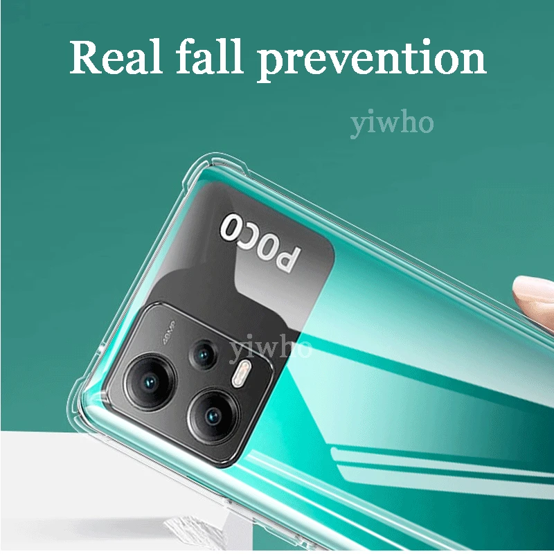 Luxury Clear Soft Silicone Case for Xiaomi Poco X5 5g Shockproof Transparent Xiomi Xiami Poco X 5 Mobile Phone Cases Back Covers