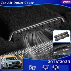 For Audi Q8 2023 Accessories Q7 4M 2016~2022 2020 Car Air Vents Outlet Protectors Anti-blocking Dust Conditioner Car Accessories