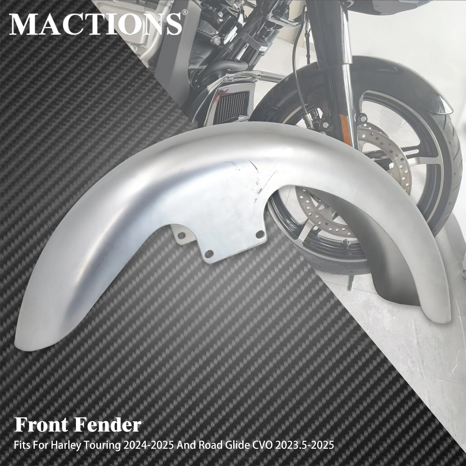 Motorcycle Front Fender Mudguard Cover For Harley Touring Road Glide CVO 2023.5-2025 Electra Street Glide Road King 2024 2025