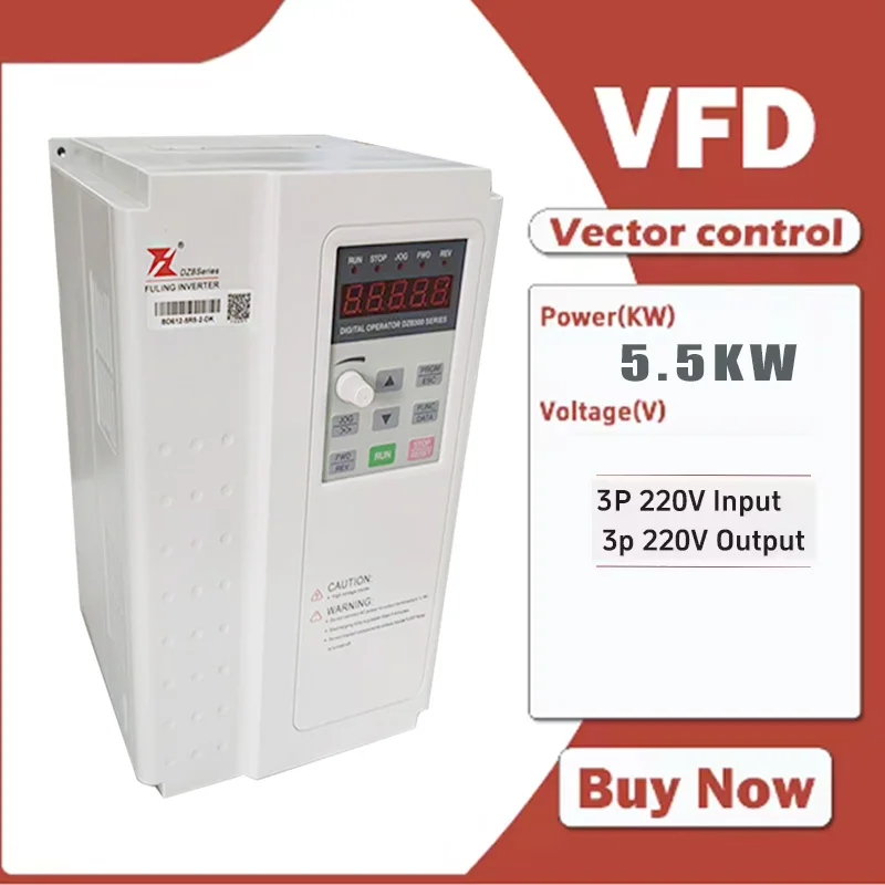 

Fulling 5.5KW VFD Variable Frequency Drive 3 Phase Inverter for Motors