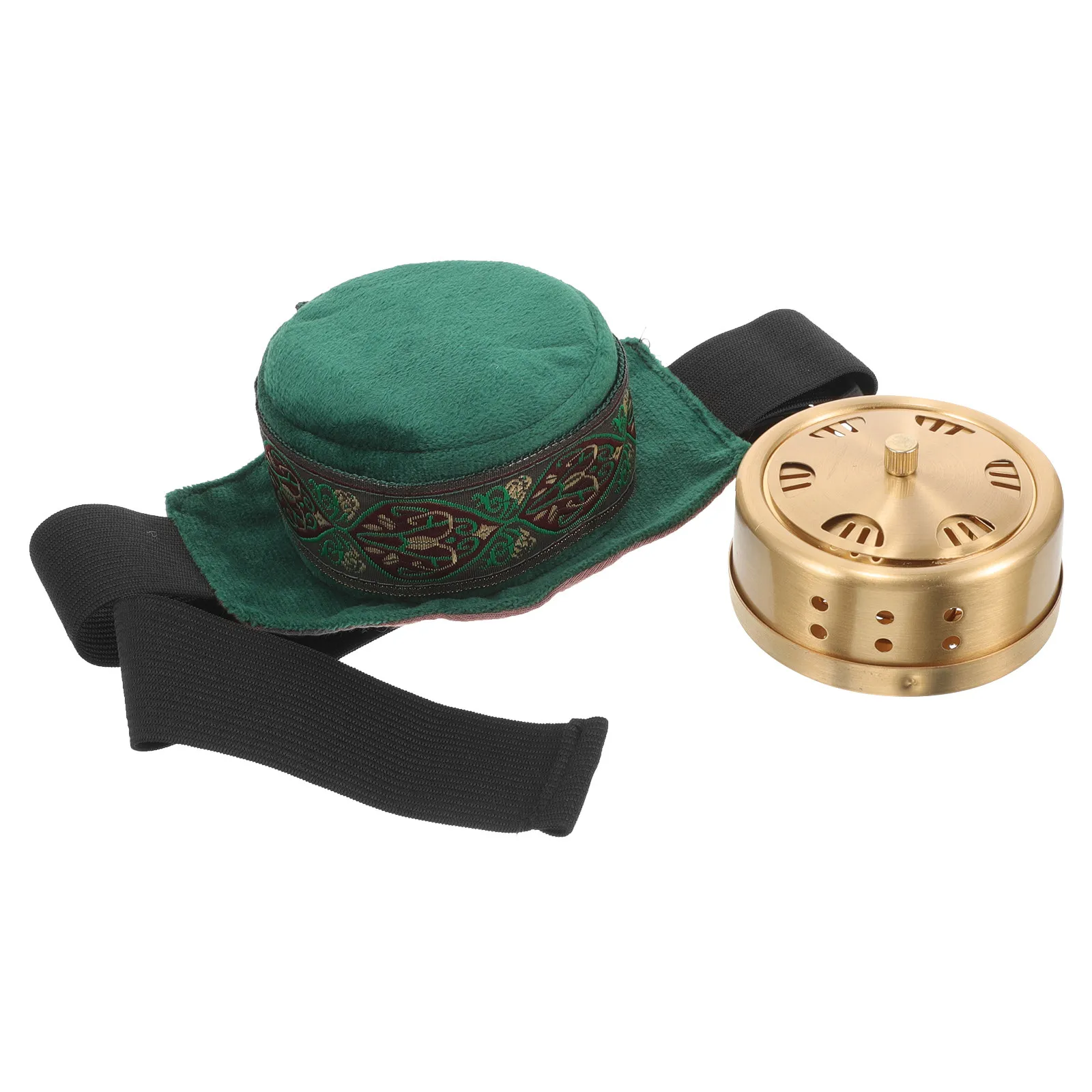 

Набор для моксотерапии: медная коробка с тканевым покрытием, высокопрочная, с защитой от ожогов, портативная горелка для терапии тела, держатель для моксы