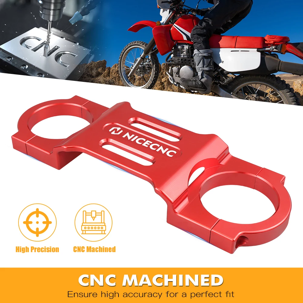 NiceCNC For HONDA XR650L XR 650 L 1993-2024 2021 2020 Fork Brace CNC Aluminum Bracket Fork Stabilizer Motocross Accessories Red