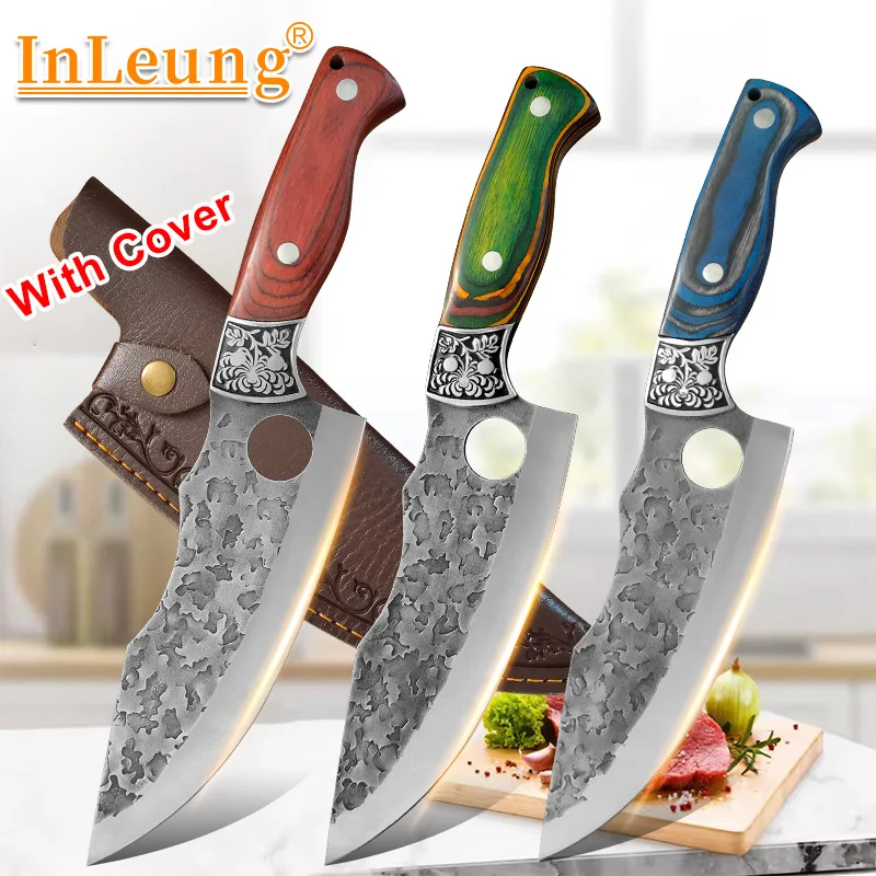 

Barbecue Boning Knife Cleaver Meat Chop Vegetable Kitchen Knives Slicing Fruit Fish Filleting Knife Chef Hand Forged Blade Knife
