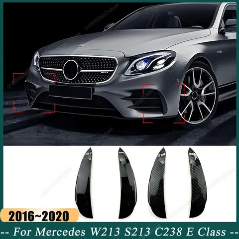자동차 앞 범퍼 에어 벤트 트림 커버 메르세데스 벤츠 W213 S213 C238 E 클래스 E180 E200 E220 E250 E300 E43 E53 AMG 2016-2020 ABS 자동차 앞 범퍼 에어 벤트 트림 커버 메르세데스 벤츠 W213 S213 C238 E 클래스 E180 E200 E220 E250 E300 E43 E53 AMG 2016-2020 ABS
