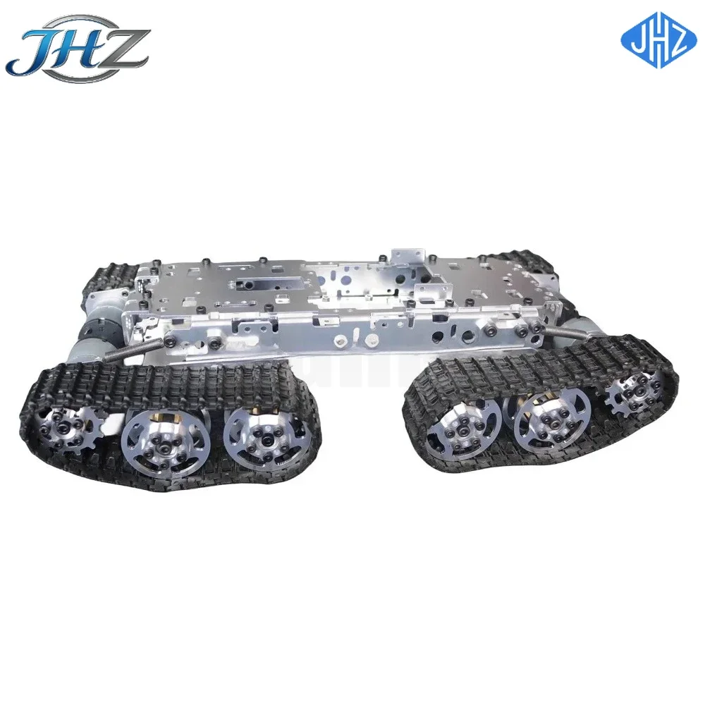 CHKJ-2025NEW4WD 12V Metal Robot Tank Chassis Car with DC Motor for Arduino Track Crawler Robot Unassembled DIY Kit