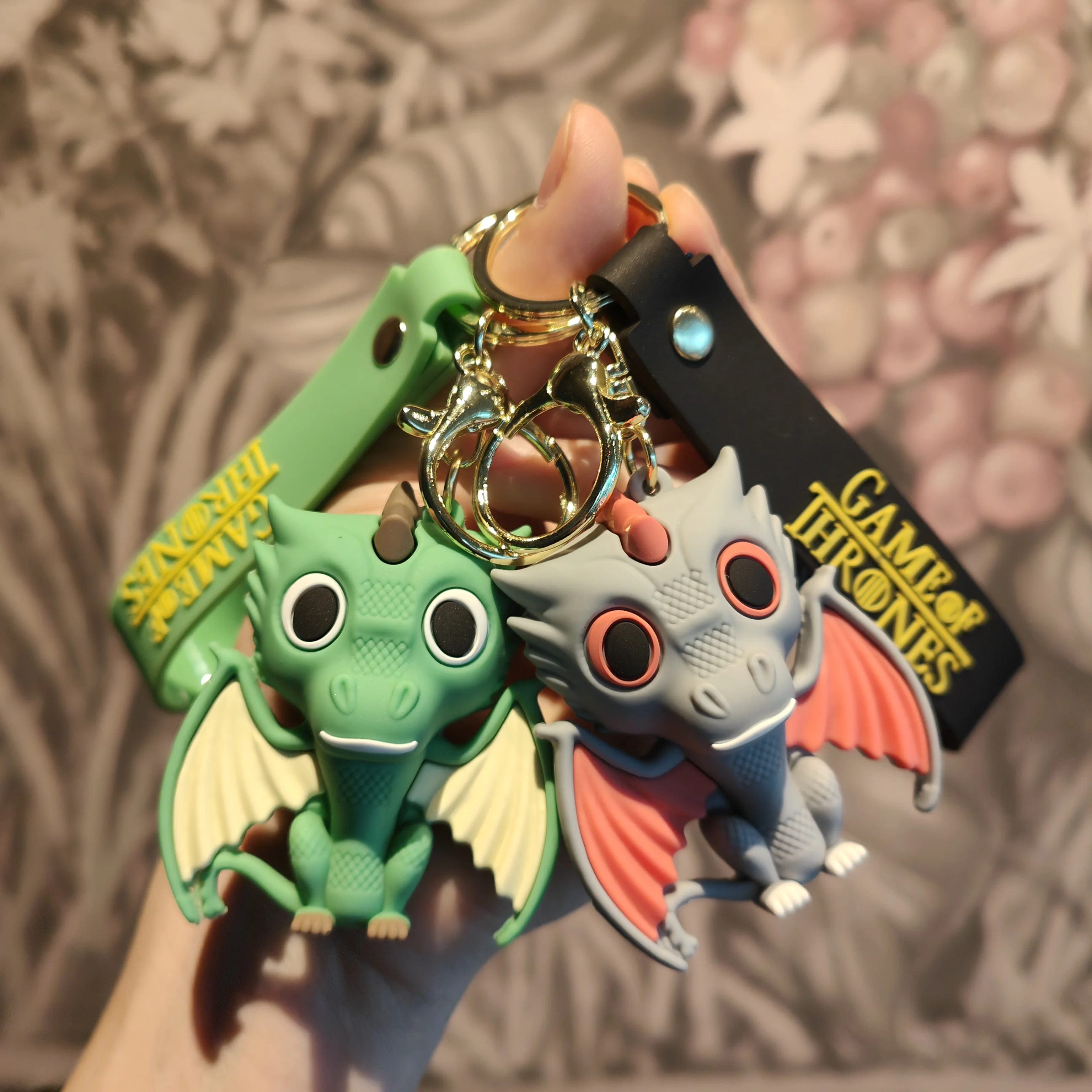 European American Movie Around Game Thrones Keychain 3D Action Figure Anime Doll Cartoon Night King Chain Bag Pendant