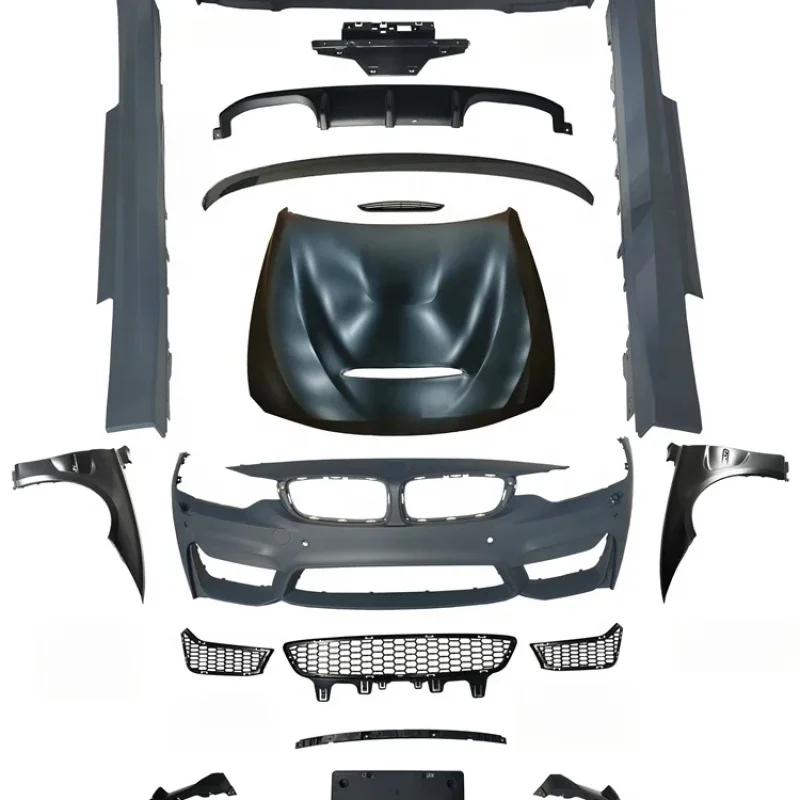 

4 Series F32 to M4 Full Set PP with Front Bumper Side Skirt Rear 2 Door