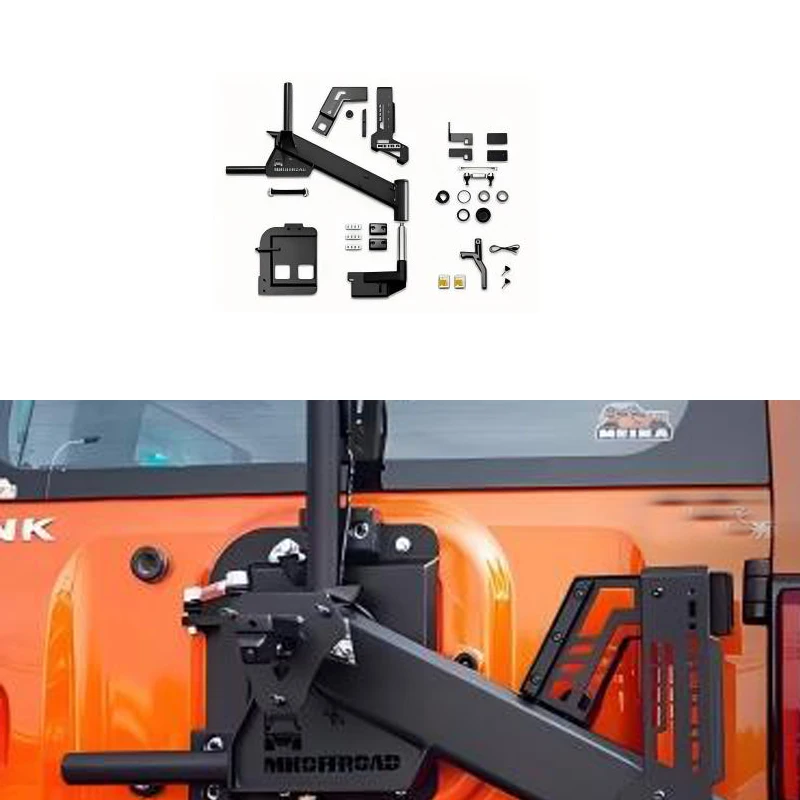 For Tank 300 MK Spare Tire Linking Bracket Modification Reinforced Rear Door Tire Spare Tire Bracket For Tank 300 Body Kit