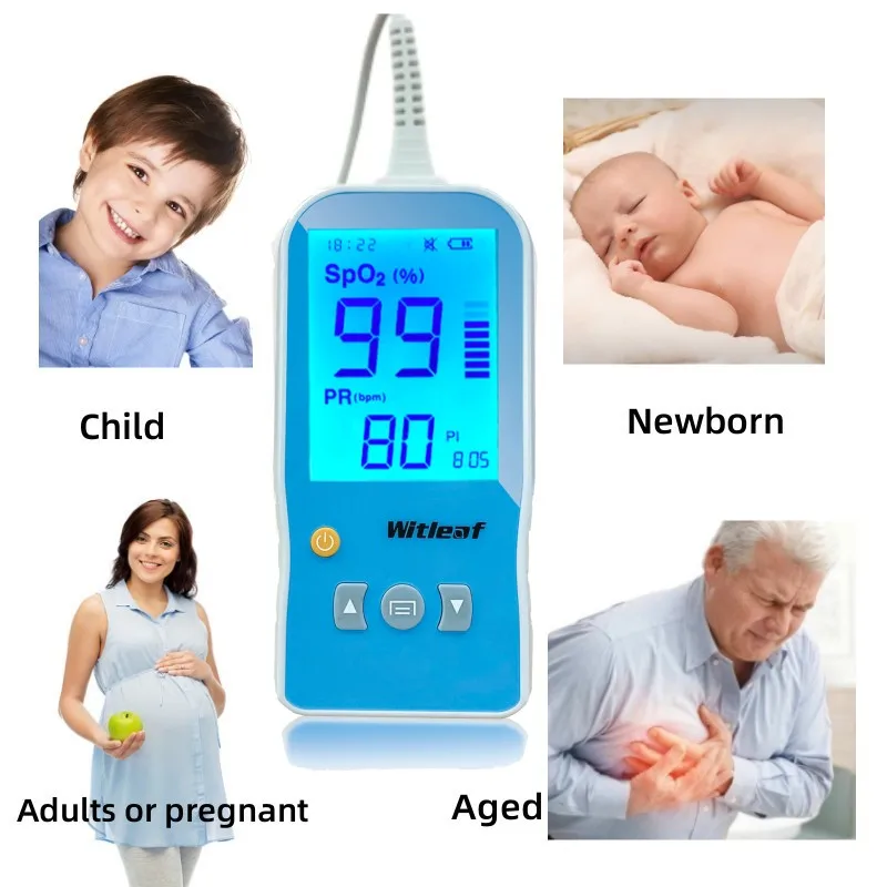 3.2inch Segment LCD Oxysept Handheld Pulse Oximeter Household Health Monitors Oximetro SPO2 PR Adult Kid Baby Neonate Heart Rate