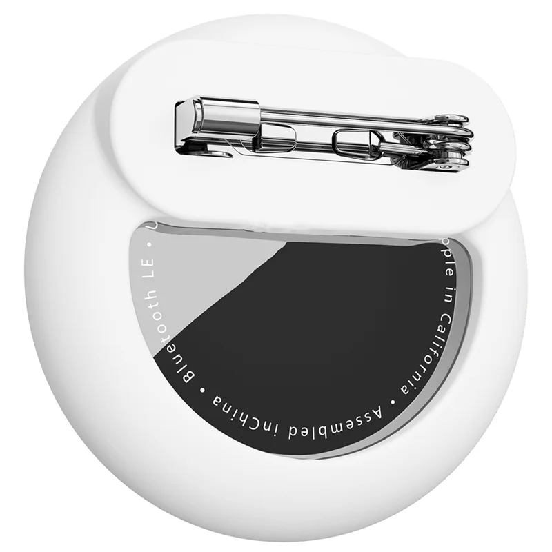 For Airtag Case Inside Clothes For Children Elderly With Safety Pin Tracker Cover Shoes Backpack White