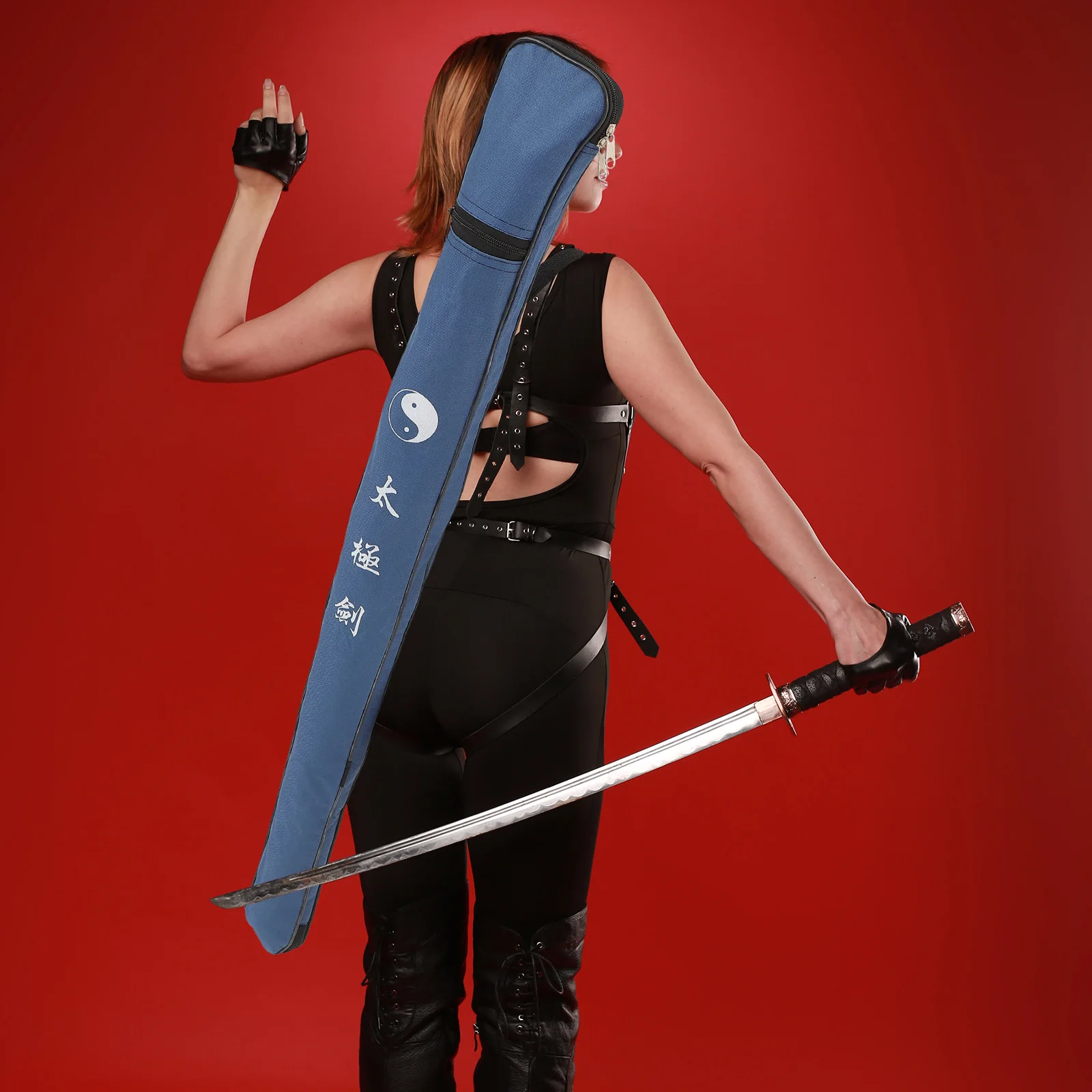 

Thickened Canvas Bags Taichi Carrier Portable Martial Arts Sword Holder Carrying Lengthened Sword Bag Bag