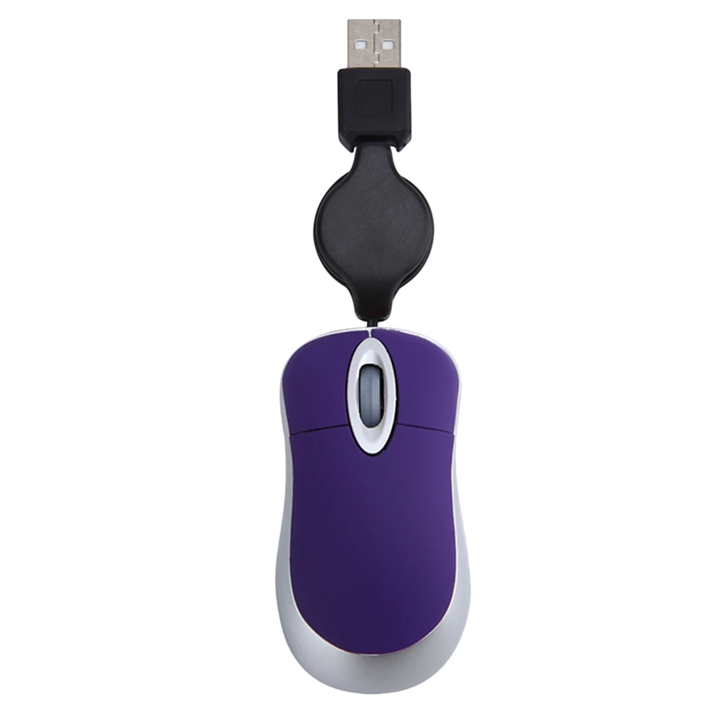 

Portable USB Mouse Wired Mice Mini Ergonomic 1600DPI Scroll Wheel Notebook Computer Lightweight Win98 7 Compatible Desk