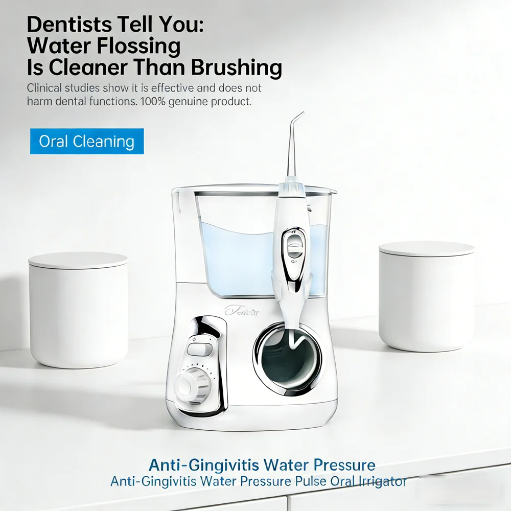 

Электрический ирригатор для чистки зубов 800 мл, 10 режимов, 5 насадок, для домашнего использования