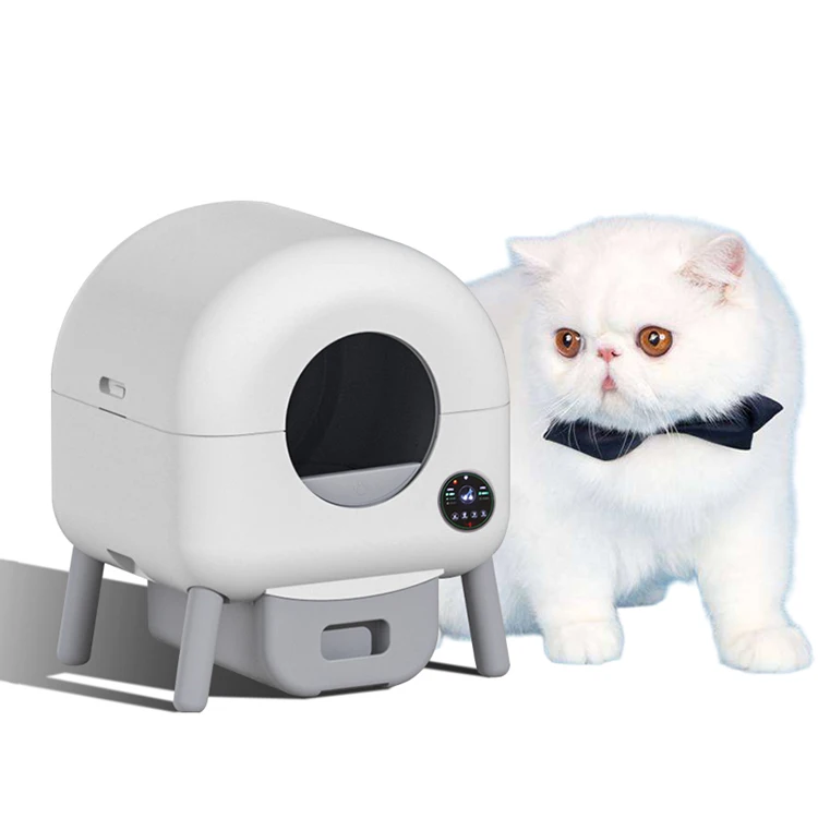 

Auto Cat Litter Box Smart Litter Box Cat With High-Tech Cleaning System For Cats Hygiene Comfort Odor-Free Home