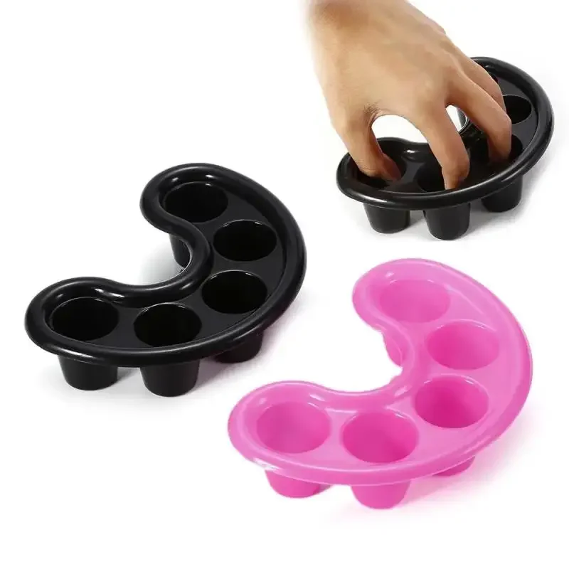 Cuenco para remojo de uñas, cuenco portátil, ergonómico, práctico para quitar cutículas, para salón de manicura, innovador, resistente al acetona