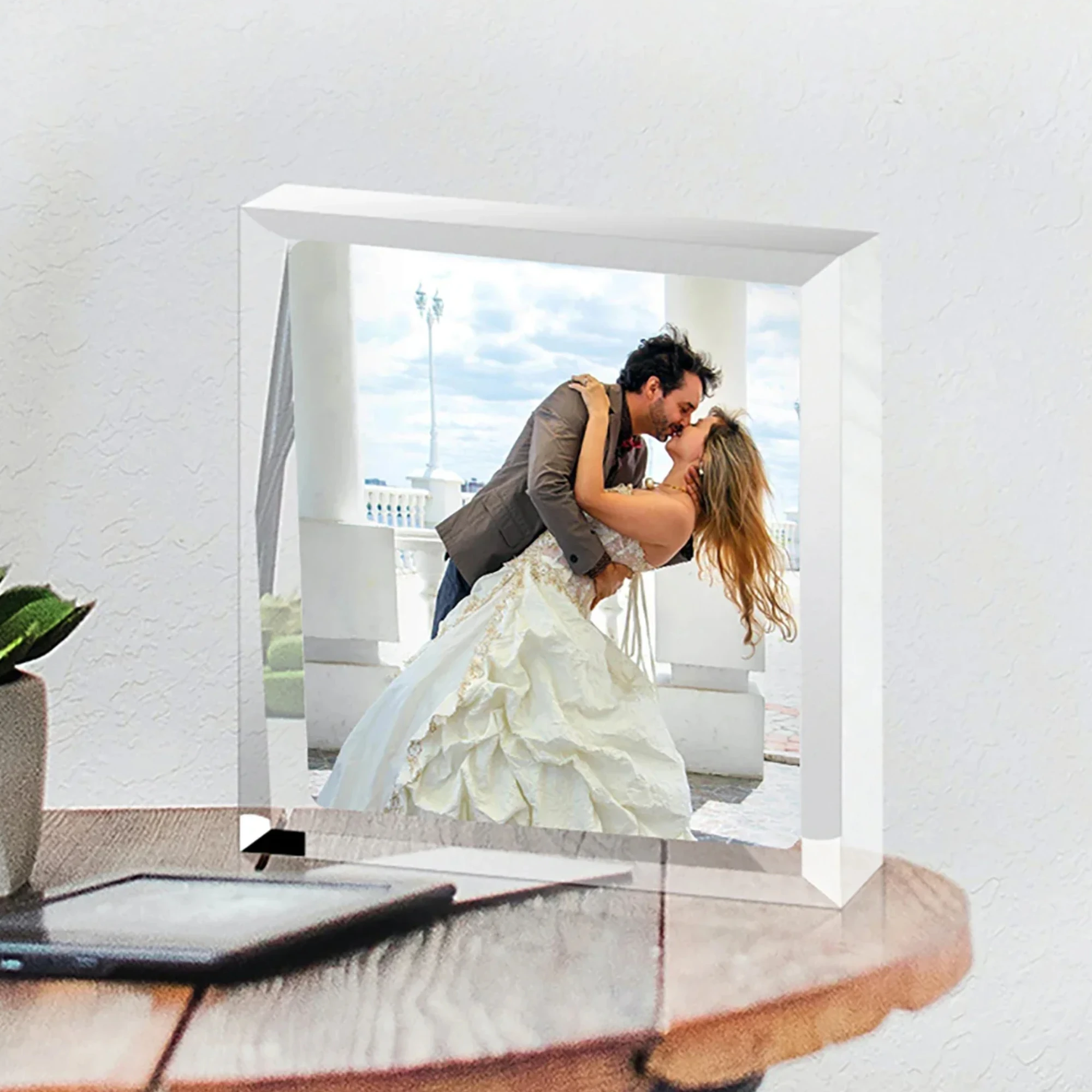 Custom Photo Acrylic Plaque for Him Her Personalized Couples Keepsake Decor Christmas Wedding Anniversary Gift Decoration Sign