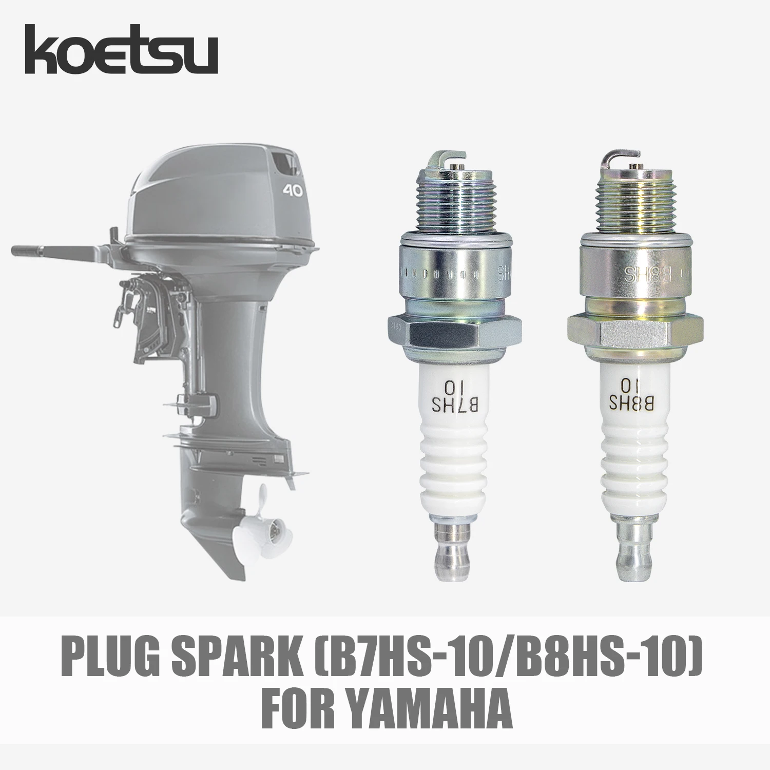 

Свеча зажигания KOETSU-для YAMAHA PARSUN HANGKAI, комплект деталей подвесного лодочного двигателя, двухтактный, 2-200 л.с. 94702-00040 94702-00160