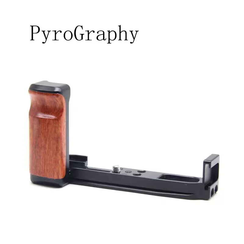 PyroGraphy X-T200 L-shaped Wooden Handle Grip with 1/4