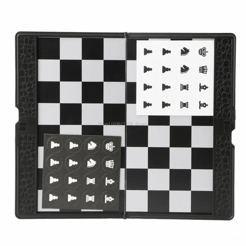 

Pocket Folding International Chess Set Board Checkers Plane
