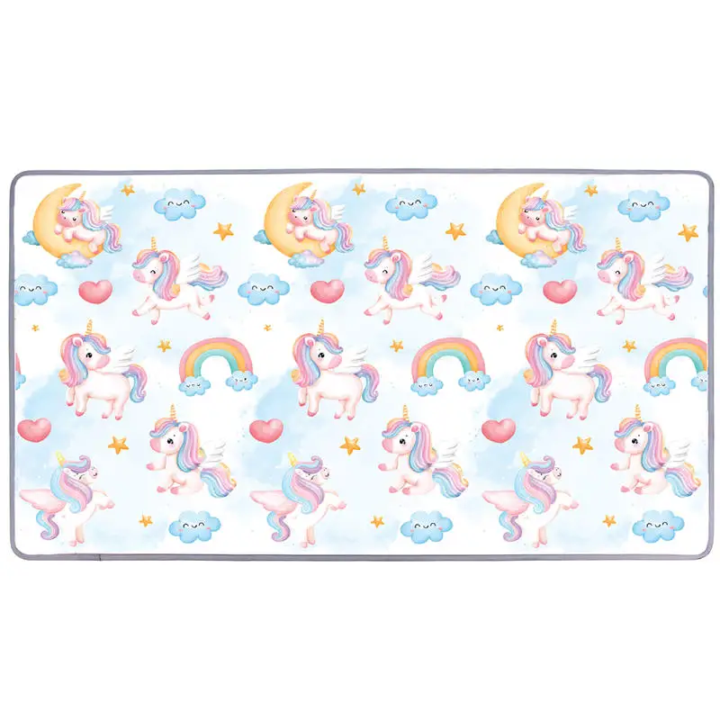 One-Piece Reversible Roll Up Soft Foam Activity Mat for Toddlers