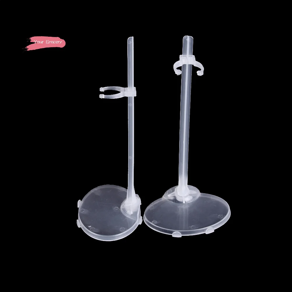 5個のプラスチック製人形スタンド ディスプレイホルダー コレクタブルフィギュア用の必須アクセサリー - 人形用の非調整可能なサポート