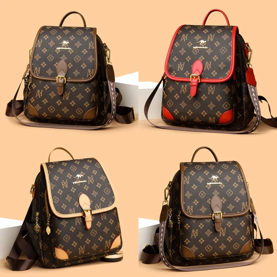 

【New style】High-end women's backpack 2026 new large-capacity commuting leisure travel backpack fashion lightweight soft leather