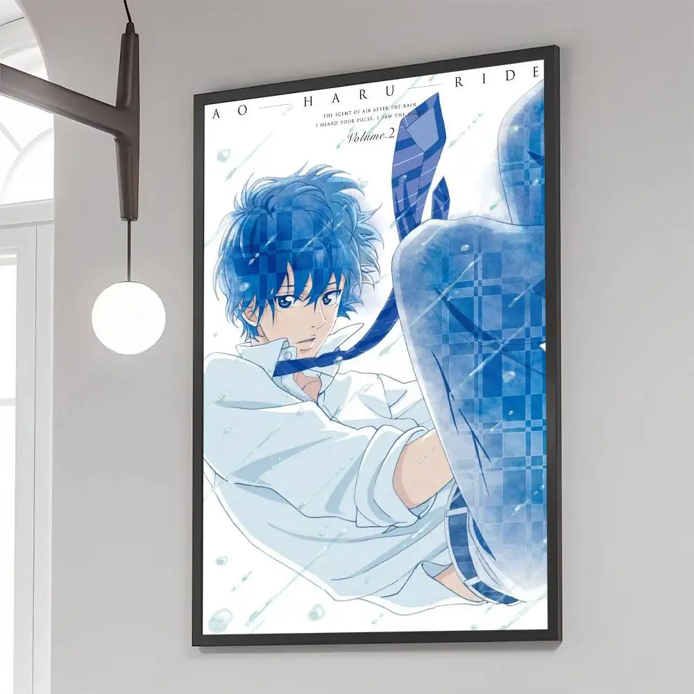 Blue Spring Ride Cartoon anime Classic Vintage Posters HD Quality Wall Art Retro Posters for Home Room Wall Decor
