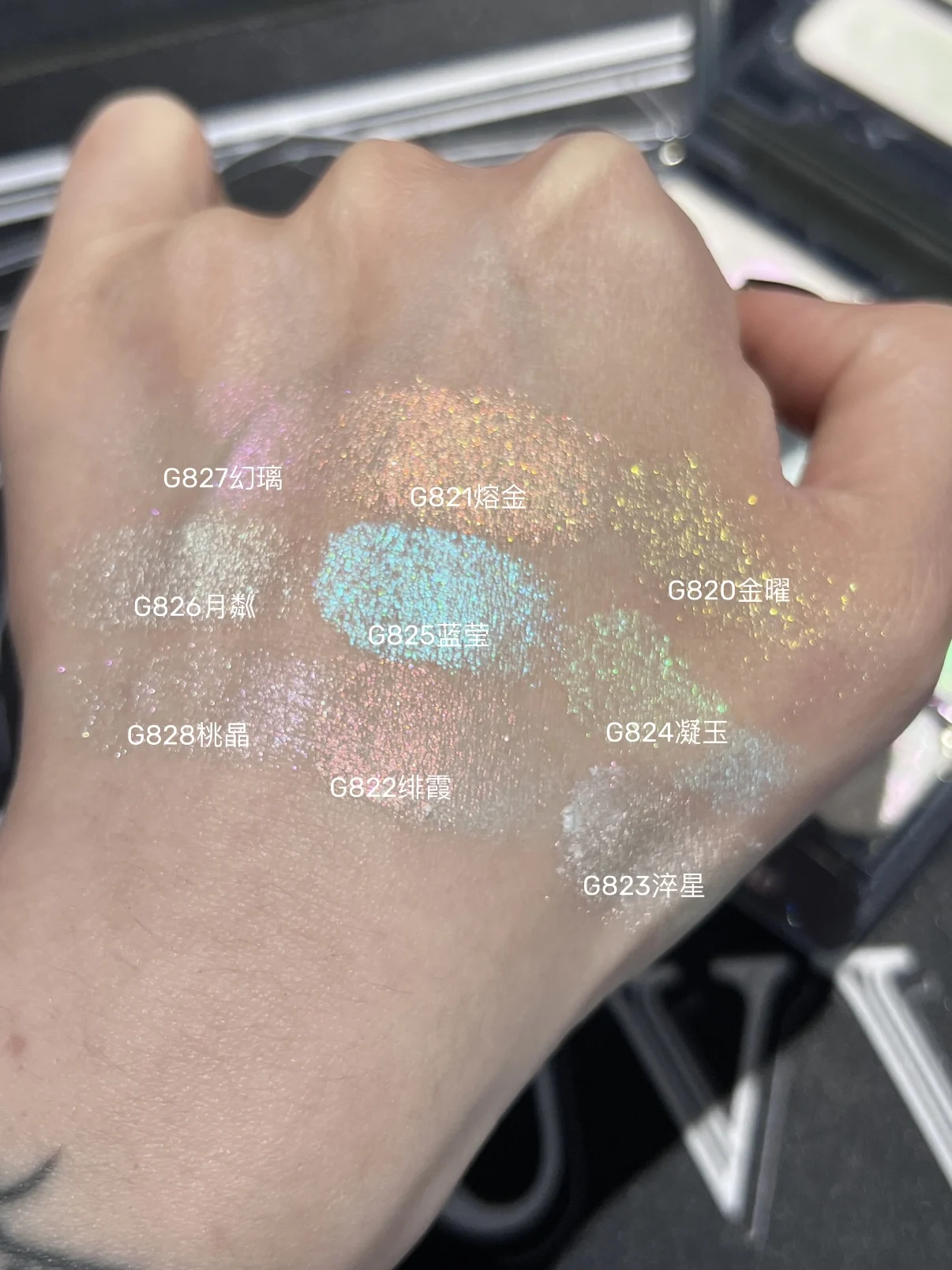 Qianyan Single Chameleon Eyeshadow Pearlescent Matte Powder Cream Shimmer Cheeryep Disk Shadow Multipurpose Blusher Highlight view 3