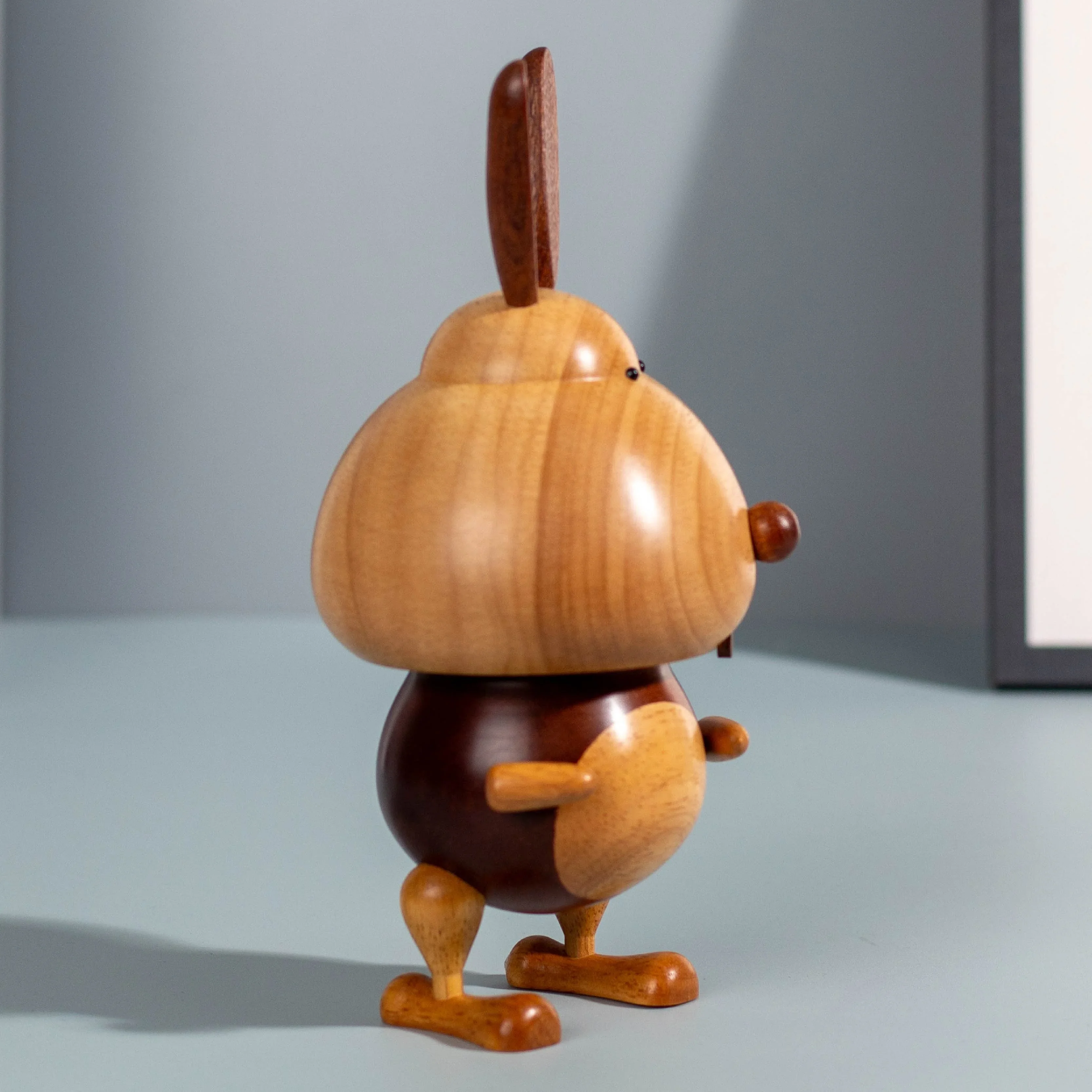 Kotak Musik Kelinci Zodiak Cina dari Kayu Kreatif Kerajinan Buatan dengan Logo Kustom untuk Hadiah Ulang Tahun Dekorasi Dalam Ruangan