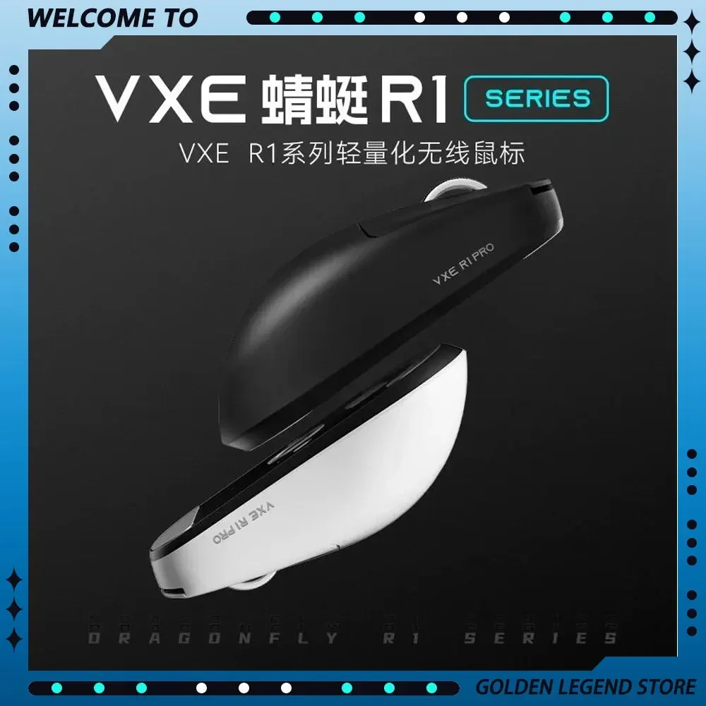 VGN Vxe Dragonfly R1 Se Pro Max Беспроводная игровая мышь с Bluetooth Paw3395 Датчик Легкая мышь Индивидуальные аксессуары для ПК и геймеров VGN Vxe Dragonfly R1 Se Pro Max Беспроводная игровая мышь с Bluetooth Paw3395 Датчик Легкая мышь Индивидуальные аксессуары для ПК и геймеров