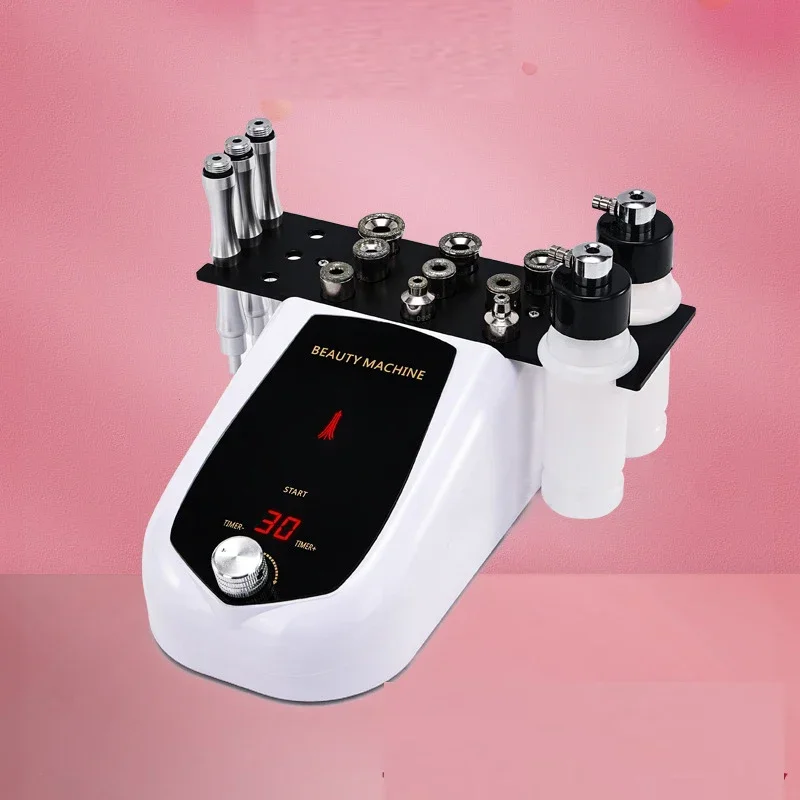 3 IN 1 Dermabrasion Facial Machine Diamond Micro-Derma-brasion Machine 0-68cmHg Suction Power Diamond Glow Facial Machine