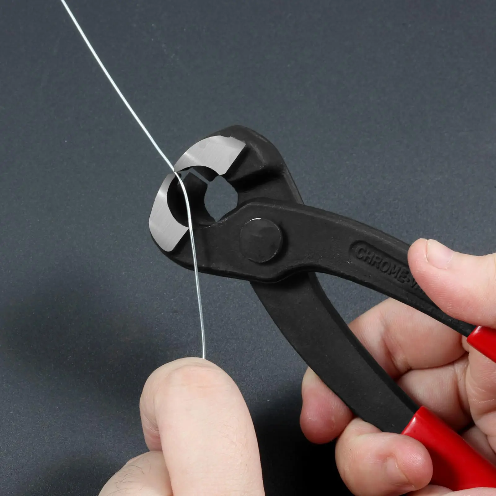 Single Ear Clamp Pliers 8 Inch/200mm Carbon Steel Pincer Crimper Nail Puller for Automotive Repair Hand Tools
