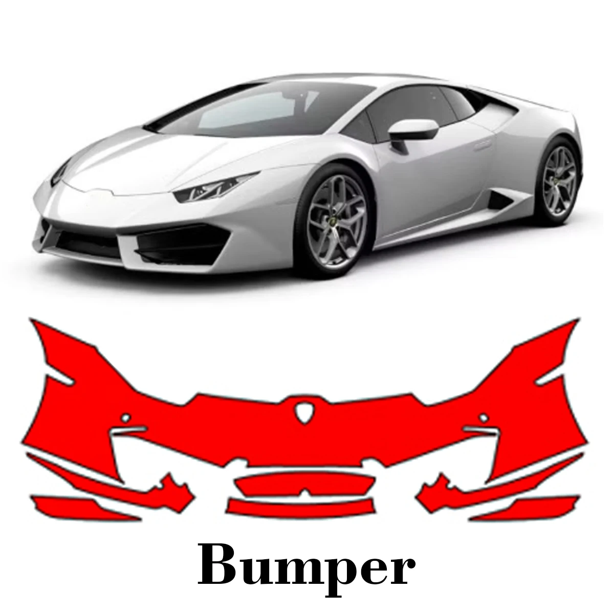 

Car Precut Paint Protection Film Front Bumper Anti-scratch Exterior TPU PPF For Lamborghini Huracan LP580-2 2017-2019