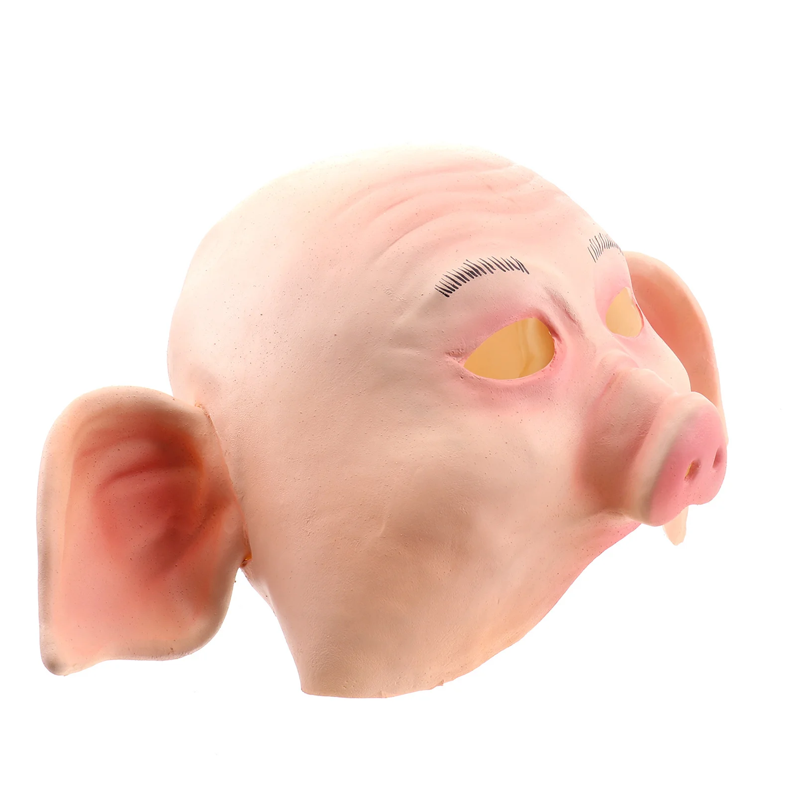 قناع رأس الخنزير من اللاتكس الأخضر الطبيعي لكامل الوجه لحفلة رعب للهالوين وعيد الفصح زي تنكر ملابس المهرجانات المخيفة #2