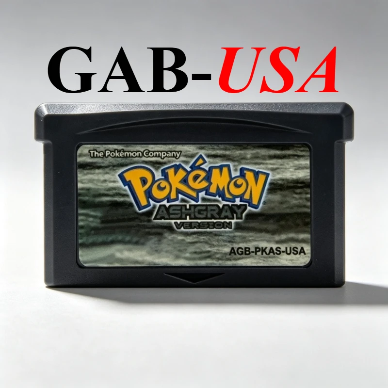 USA GBA Pokémon Spielmodul 32-Bit Videospielkonsolen-Karte AshGray Liquid Crystal Light Platinum Spielkarten-Sammlung Geschenk – Detail 20