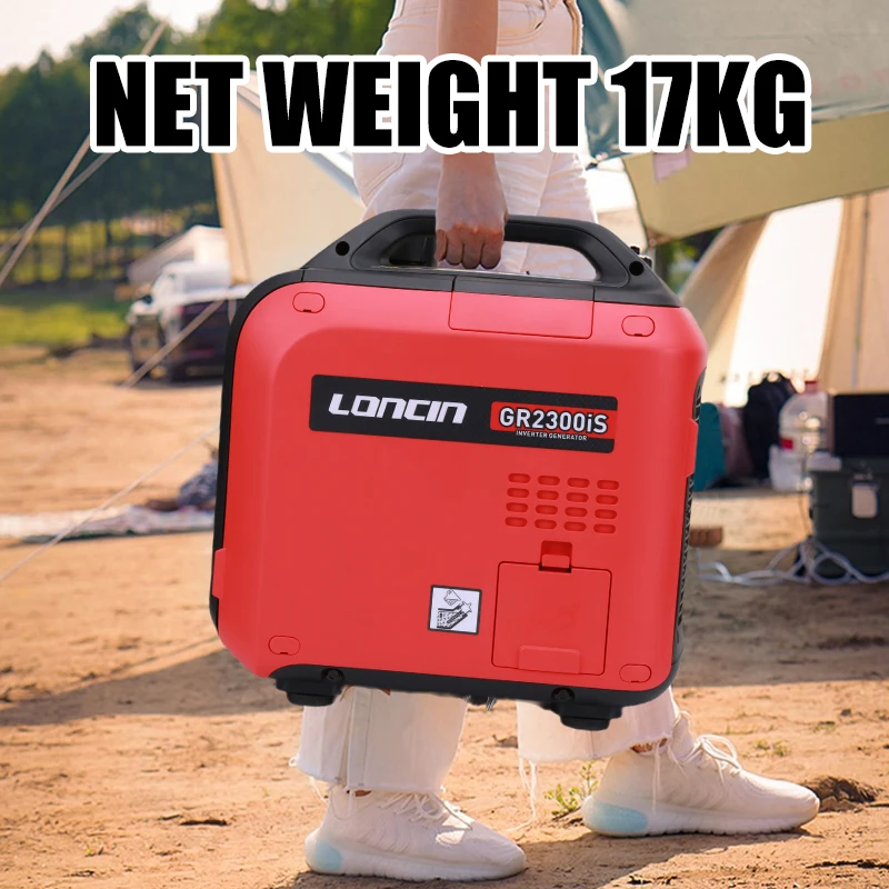 LONCIN GR2300IS 230V Electric Gasoline Power Portable Generator Frequency 2.3kw High Power Low Noise Outdoor Electric Conversion