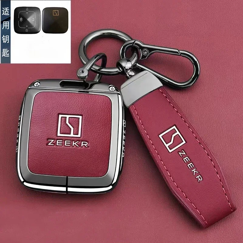 Premium Zinc Alloy Key Cover Case for ZEEKR 7X/007/9X/001 FR/X/001/007 GT/MIX (2025) - Protective Key Fob Shell Keybag Keychain