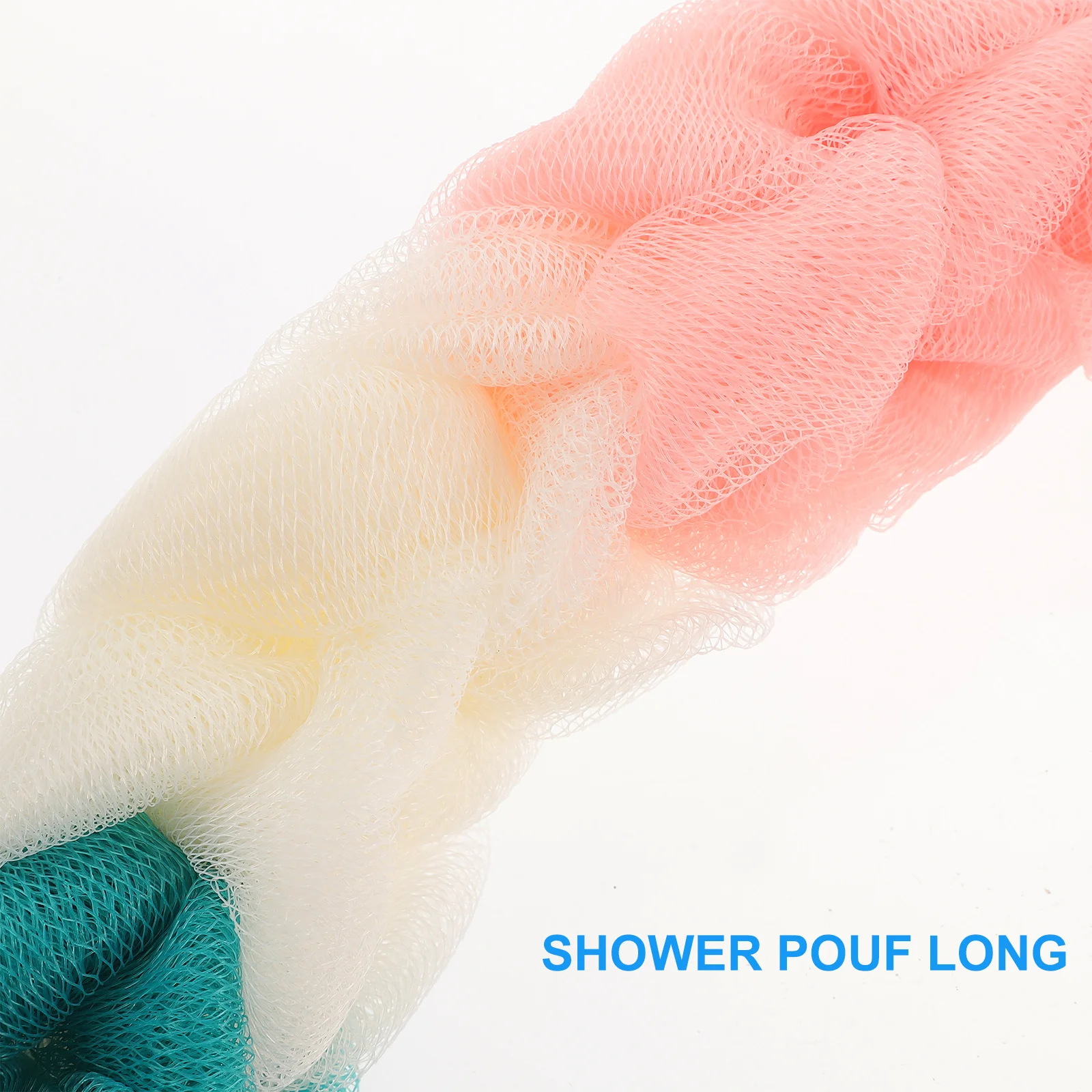 

3Pcs Bath Pouf Mesh Sponge Exfoliating Shower Ball Lightweight Soft for Dead Skin Removal Skin Care Long Bath Pouf