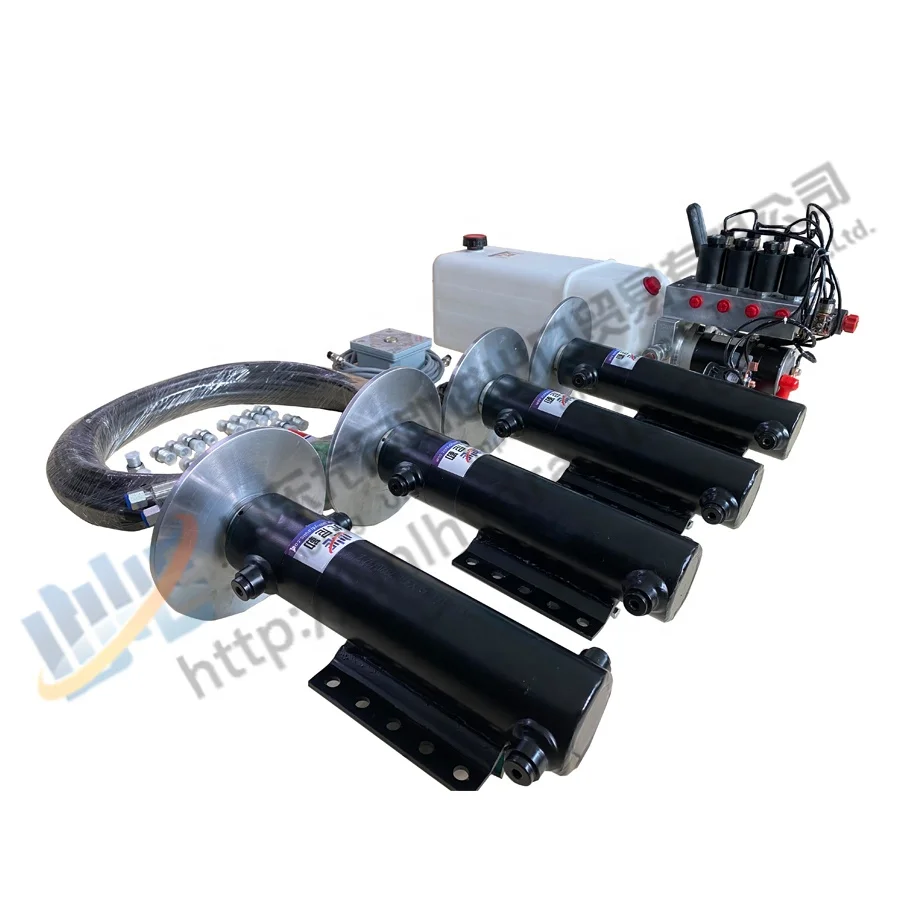 Hydraulic automatic leveling system for hydraulic outriggers of RV hydraulic cylinder