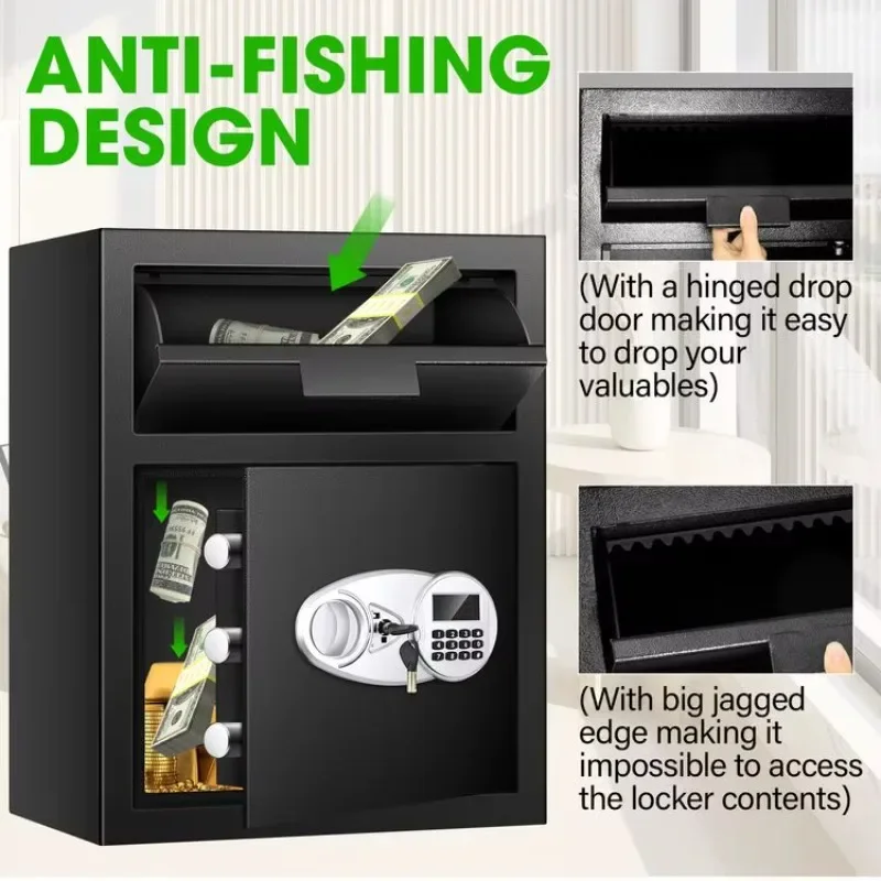 공장 스마트 오피스 보안 금고 전자 디지털 잠금 장치 보석 금고 가정용 강철 소재 제조업체