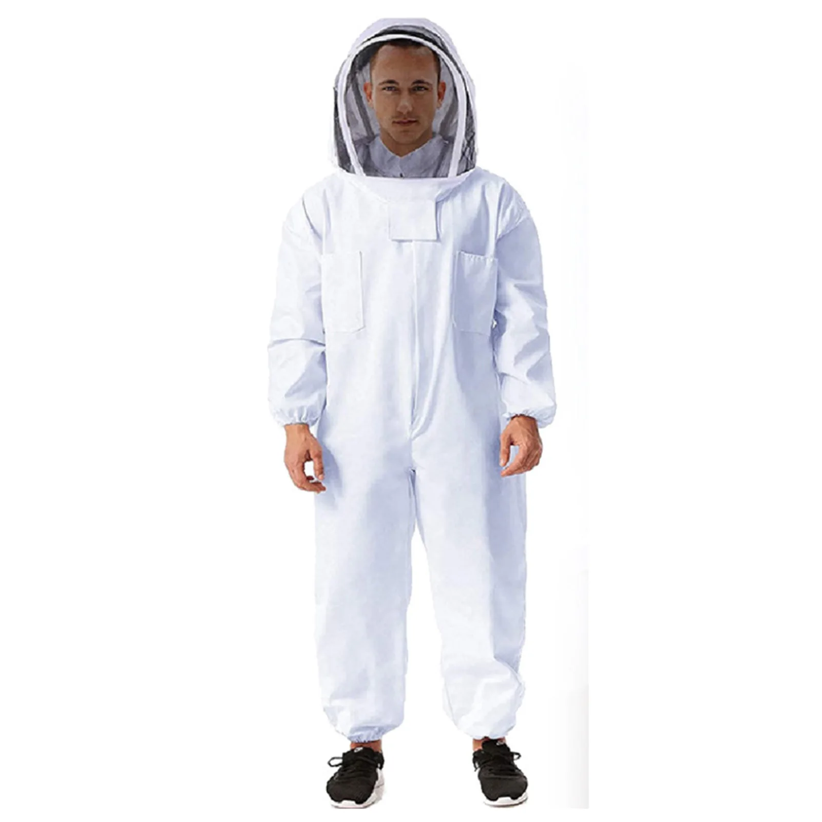 

ZK40 Professional Bee Suit Comfortable Breathable White Double Side Large Pocket Beekeeping Outfit for Beekeeper L