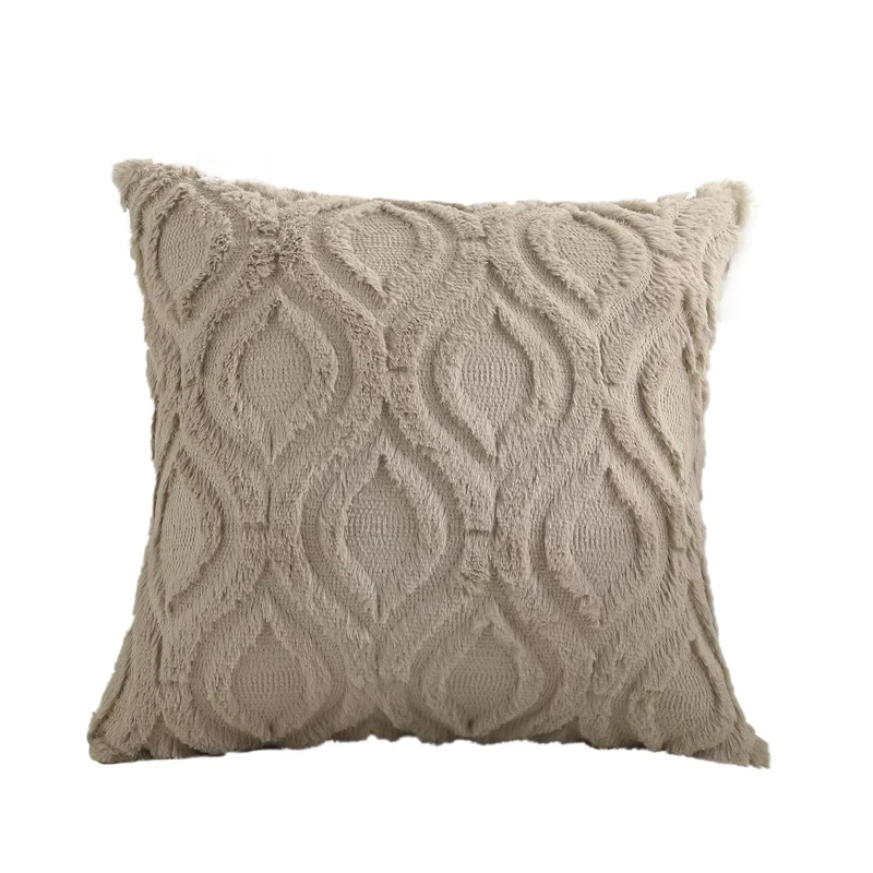 

Homaxy Velvet Throw Pillow Cover Soft Solid Decorative Square Cushion Case for Sofa Bedroom Car Home Cozy Pillowcase Living Room