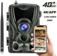 Free APP Cloud Service 4G Trail Camera 4K Live Broadcast Wildlife Hunting Surveillance Cellular Wireless Cameras HC801PRO 30MP