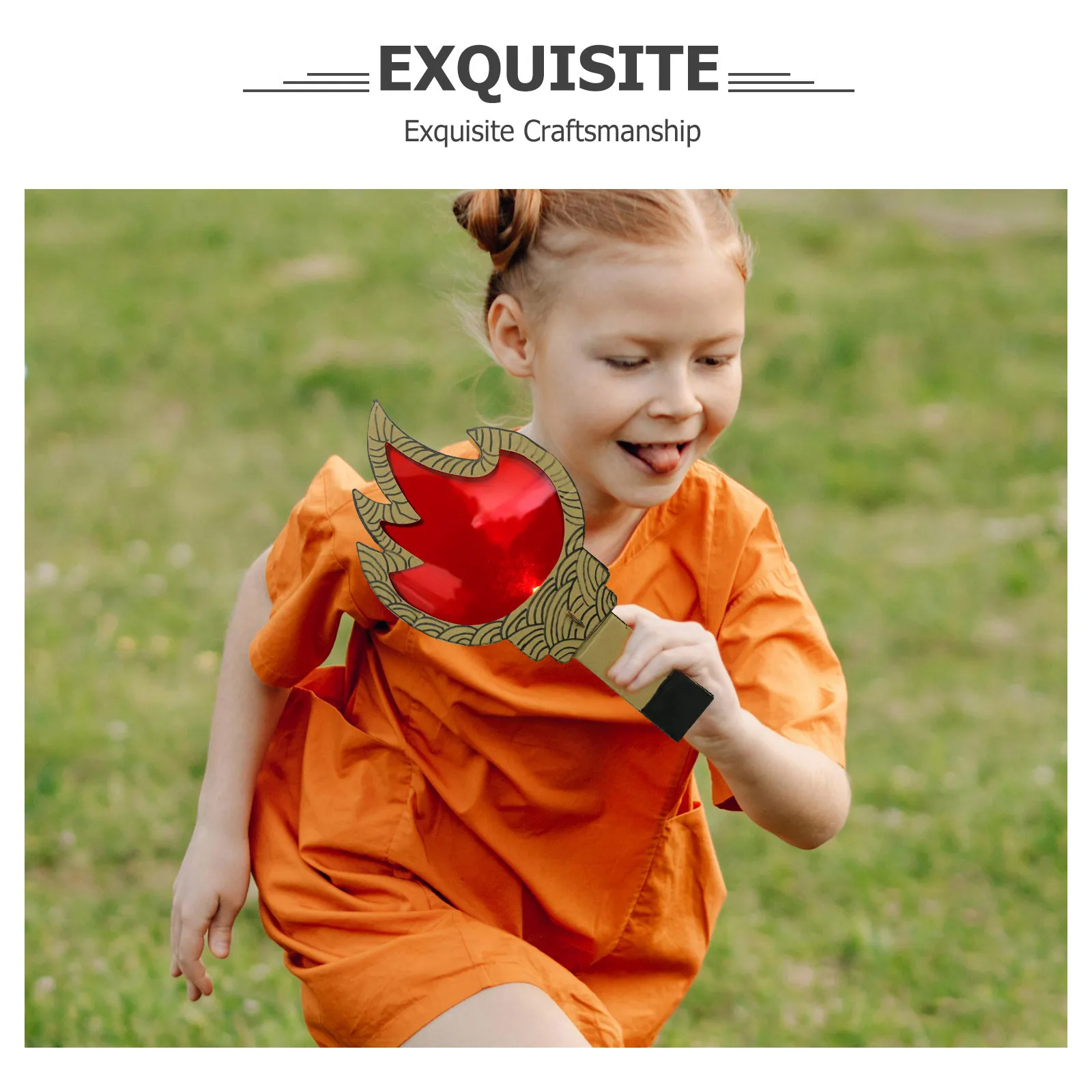 1 Set DIY-Fackel-Requisiten für Kinder, Papier, Kunststoff, Bastelmaterialien für Sporttag, Partyspiele, Cosplay, Leistung, Outdoor-Aktivitäten