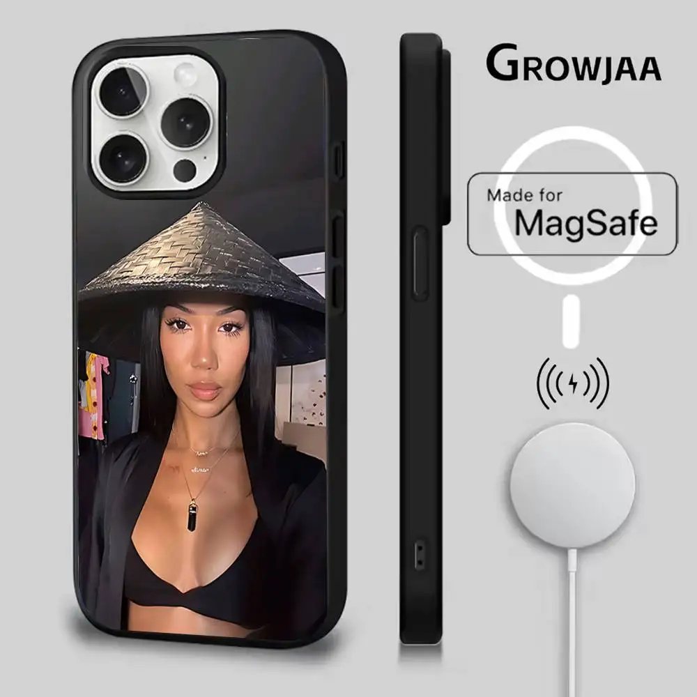 حافظة هاتف J-Jhene A-Aiko لهاتف iPhone 17,16,15,14,13,12,11,Pro,Max,Plus,Mini,SE4,E شحن لاسلكي مغناطيسي Magsafe