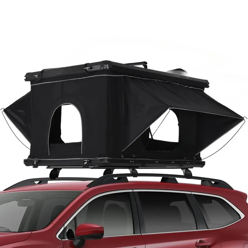 Hardtop roof tent for pickup truck, fully automatic hydraulic, large space off the ground camping car tent